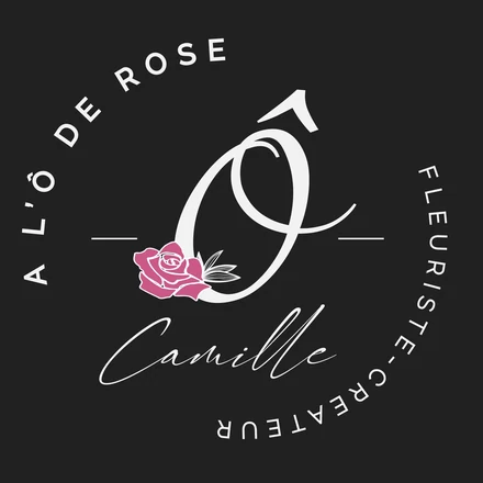 Logo À l’Ô de Rose, fleuriste
