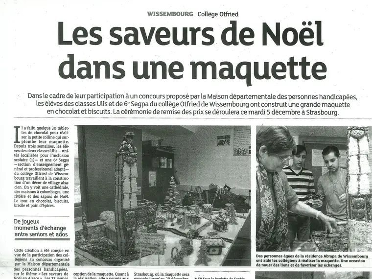 Aperçu de l’article « Les saveurs de Noël dans une maquette » (DNA)