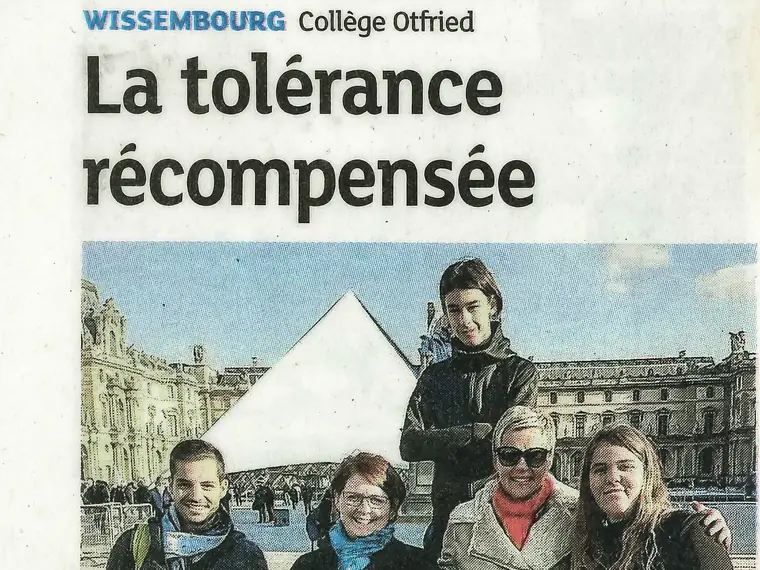 Aperçu de l’article « La tolérance récompensée » (DNA)