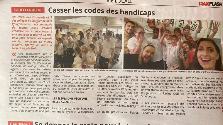 Aperçu de l’article « Casser les codes des handicaps » (Maxi Flash)