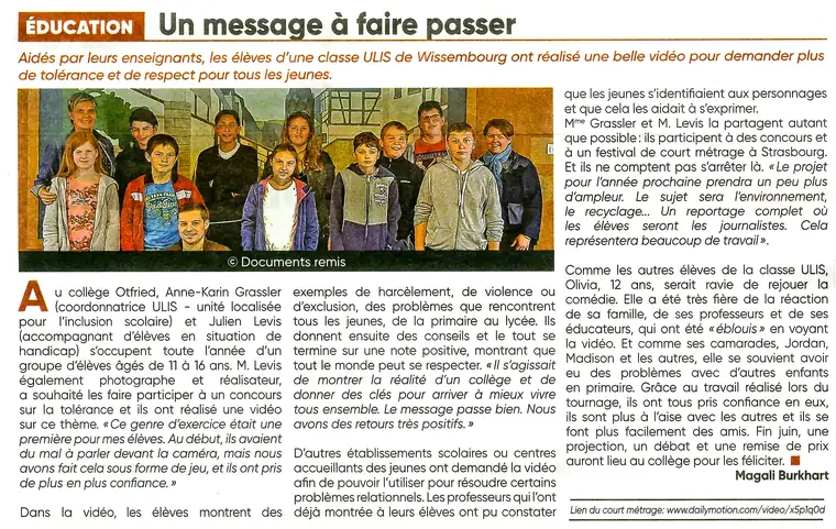 Aperçu de l’article « Un message à faire passer » (Maxi Flash)